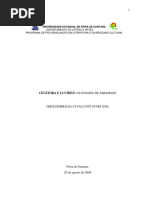 Departamento de Letras E Artes Programa de Pós-Graduação em Literatura E Diversidade Cultural