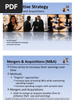 Competitive Strategy - 10 - Merger & Acquisitions