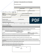 Recogida Datos Personales y Declaración Actividades (Becarios)