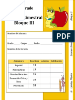 Examen 3er Grado Bloque 3