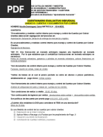 Niv. Cuestionario Evaluativo Individual - Cuentas y Documentos Por Cobrar