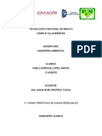 3.1 Caracteristicas de Aguas Residuales