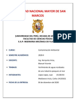 Informe de Proyecto - Vertimiento de Aguas Residuales de Empresa Pesquera Al Mar