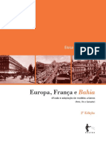 Europa França e Bahia Difusão e Adaptação de Modelos Urbanos Eloísa PDF