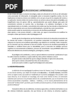 Separata Neurociencias y Aprendizaje PDF