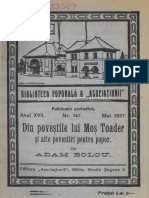 Din Poveştile Lui Moş Toader Şi Alte Povestiri Pentru Popor - Adam Bolcu PDF