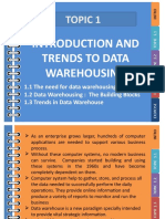 TOPIC 1 - Intro N Trends To DW