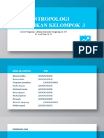 Sosioantropologi Pendidikan Kelompok 3: Dosen Pengampu: Oktamia Karuniaty Sangalang, M. PD Dr. Josef Budi, M. SI