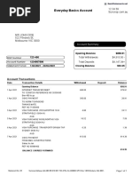 Everyday Basics Account: Opening Balance $858.91 123-456 1234567890 1/04/2021 - 30/04/2021 Closing Balance $93.25