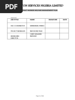 Worker Welfare Management Plan