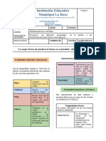 Guía PROPIEDADES DE LA MATERIA