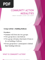 Community Action Modalities