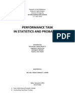 Performance Task in Statistics and Probability