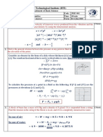 Model Answer Mid Term Phy 001 Nov. 2021