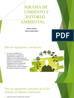 Programa de Seguimiento y Monitoreo Ambiental