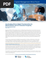 Accelerating Africa's Digital Transformation For Mutual African and US Economic Prosperity