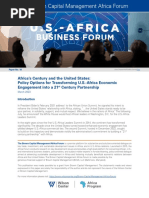 Africa's Century and The United States: Policy Options For Transforming US-Africa Economic Engagement Into A 21st Century Partnership