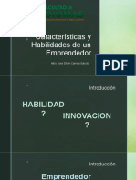 Caracteristicas y Habilidades de Un Emprendedor