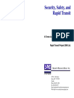 Security, Safety and Rapid Transit, A Cross-Jurisdictional Review of Safety and Security Prepared For Rapid Transit Project 2000 Ltd.