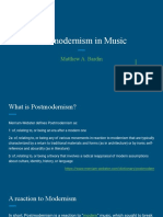 Postmodernism in Music