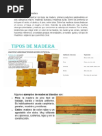 Clasificación de La Madera