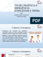 Aula 1 Conceito de Urgência e Emergência e Tipos de Choque