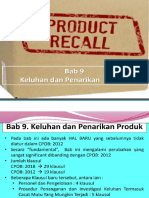 KELUHAN Dan PENARIKAN PRODUK