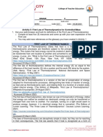 Activity 3 - First Law - Control - Mass PDF