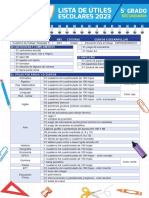 Lista de Útiles: Escolares 2023