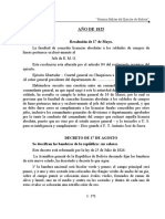 AÑO DE 1825: Resolución de 17 de Mayo