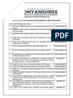 Department of Electrical Engineering Electical & Electronics Measurement Question Bank