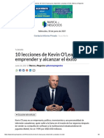 10 Lecciones de Kevin O'Leary para Emprender y Alcanzar El Éxito - Banca y Negocios