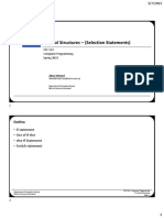 Lecture 3 Control Structures Selection Statements 07032023 103638am