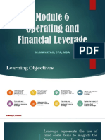 Module 6 - Operating and Financial Leverage