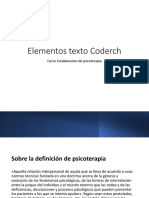 Tecnicas y Psicoterapia Elementos Texto Coderch