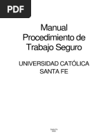 Manual de Procedimiento de Trabajo Seguro UCSF PDF