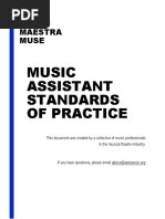 Music Assistants Sop 1-6-2022