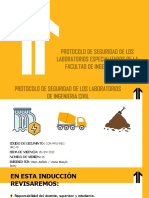 Inducción Del Protocolo de Seguridad de Los Laboratorios de Ingenieria Civil