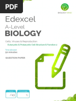 Eukaryotic - Prokaryotic Cell Structure - Function 2 QP PDF