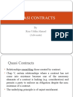 Quasi Contracts