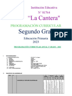 PLANIFICACIÓN ANUAL PRIMARIA 2023 Mieroles 08 de Marzo