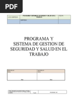 Modelo Programa y Sistema de Gestion de Seguridad y Salud en El Trabajo V3