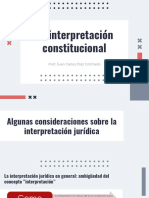 InterpretaciÃ N Constitucional