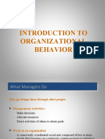 Introduction To Organizational Behavior