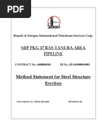 MIP17-MS-1022 Method of Statement For Steel Structure - Erection