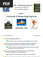 LCE 306 Meteorologia Agricola Prof Paulo