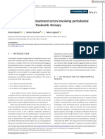 Periodontology 2000 - 2023 - Jepsen - Complications and Treatment Errors Involving Periodontal Tissues Related To