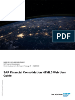 SAP Financial Consolidation HTML5 Web User Guide