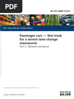 BS ISO 3888-2.2011 - Passenger Cars - Test Track For A Severe Lane-Change Manoeuvre Part 2 - Obstacle Avoidance