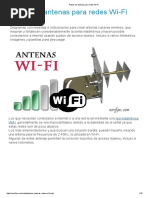 Planos de Antenas para Redes Wi-Fi